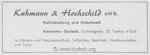Holzbau Kuhmann & Hochschild 1956