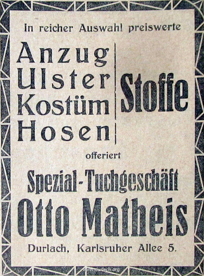 Otto Matheis Mode Stoffe