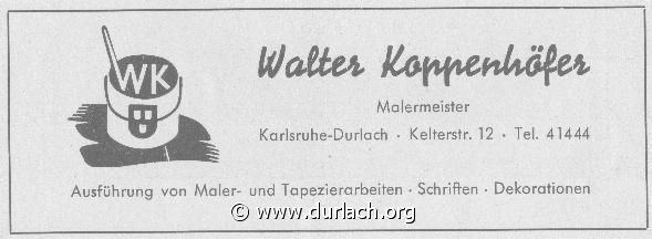 Maler Walter Koppenhfer 1956