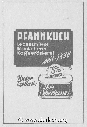 Lebensmittel Pfannkuch 1956