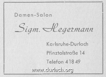 Salon Sigm. Hegermann 1956
