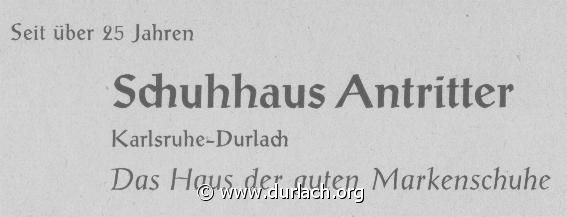 Schuhhaus Antritter 1956