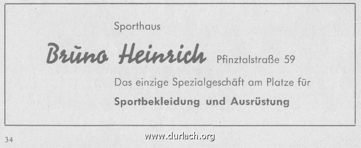 Sporthaus Bruno Heinrich 1956