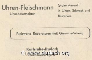 Uhren Fleischmann 1960