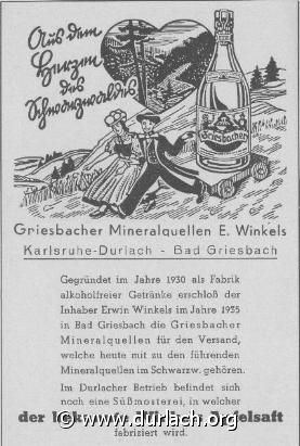 Getrnkehersteller E. Winkels 1951