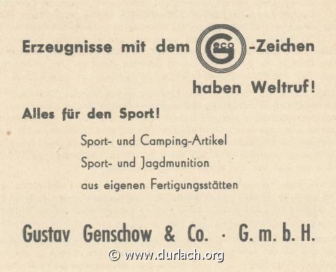Munitionsfabrik Gustav Genschow & Co. GmbH 1960