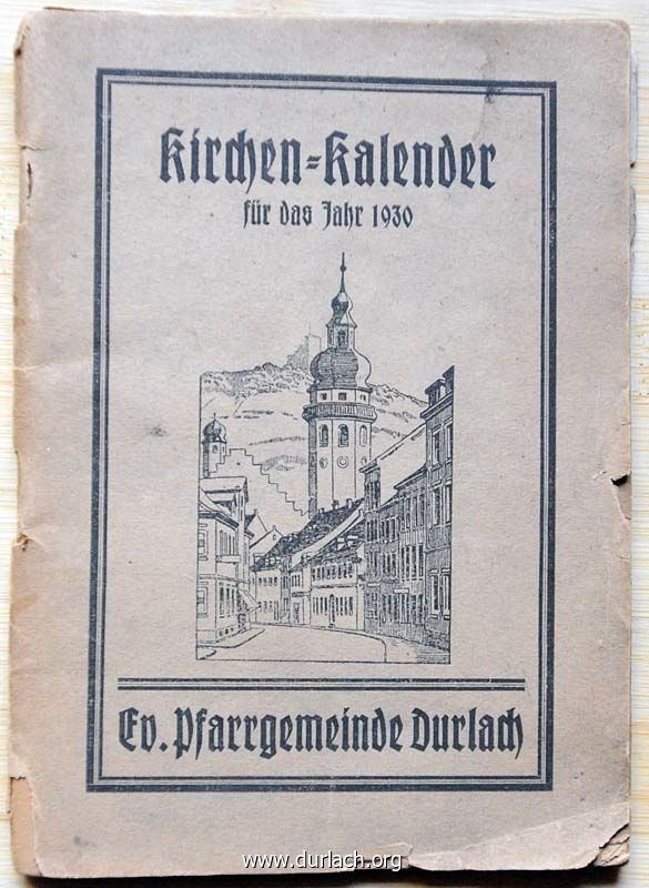 Anzeigen Evan. Kirchenkalender 1930