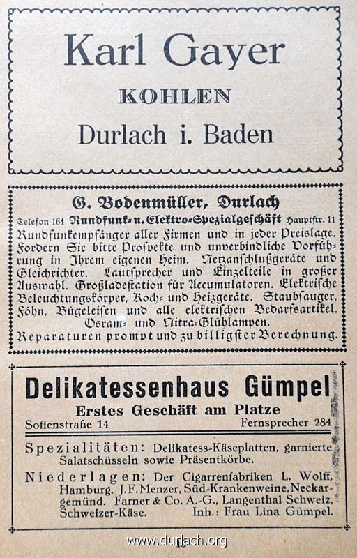 Anzeigen Evan. Kirchenkalender 1930