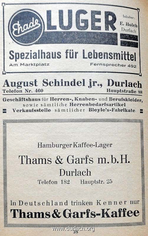 Anzeigen Evan. Kirchenkalender 1930