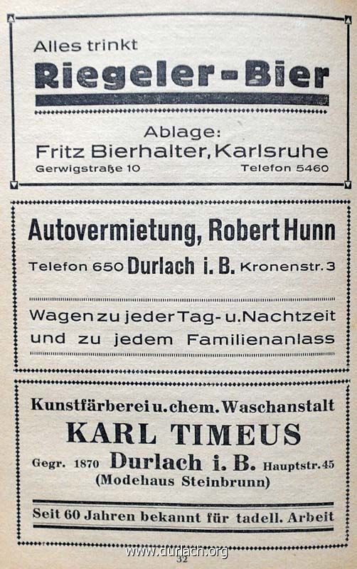 Anzeigen Evan. Kirchenkalender 1930