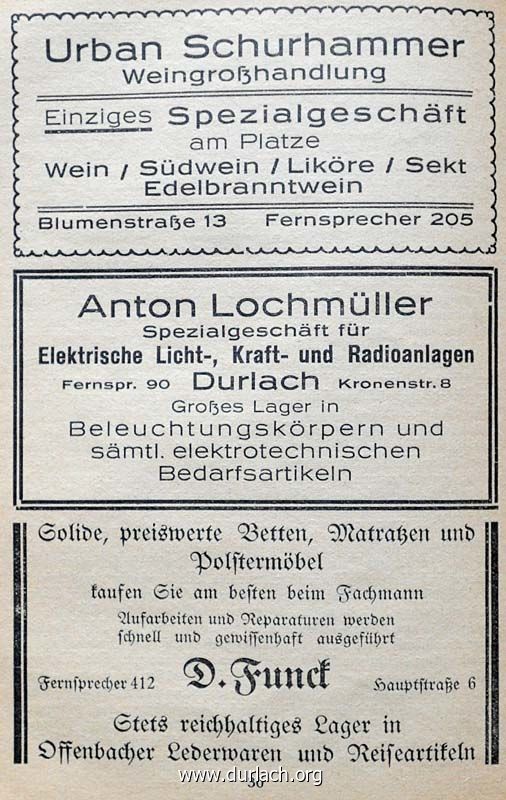 Anzeigen Evan. Kirchenkalender 1930