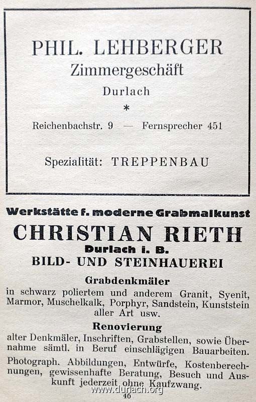 Anzeigen Evan. Kirchenkalender 1930