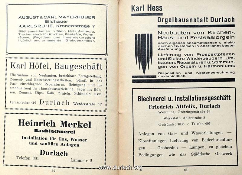 Anzeigen Evan. Kirchenkalender 1930