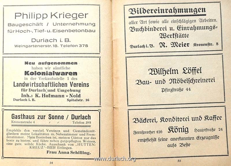 Anzeigen Evan. Kirchenkalender 1930