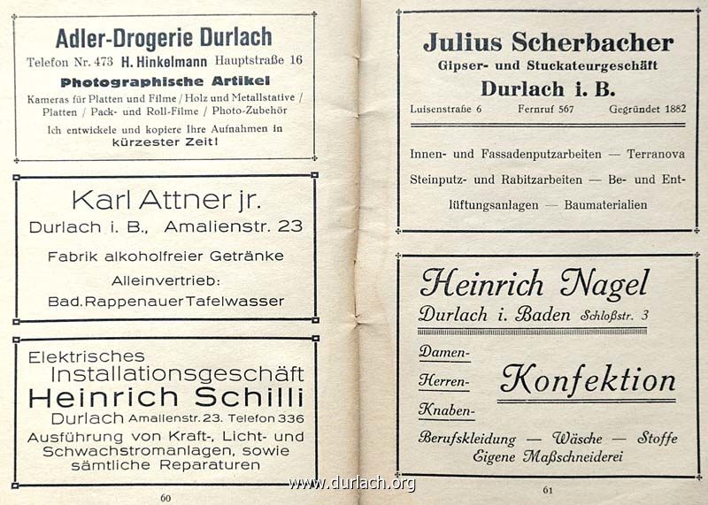 Anzeigen Evan. Kirchenkalender 1930