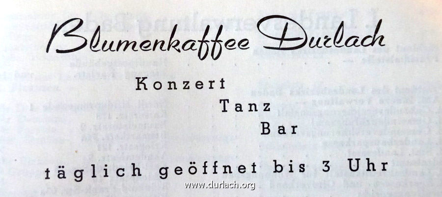 Blumenkaffee 1948