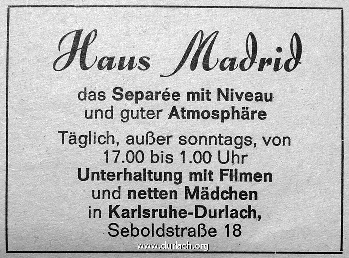 Haus Madrid 1980