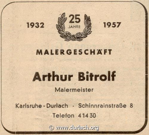 Arthur Bitrolf 1957