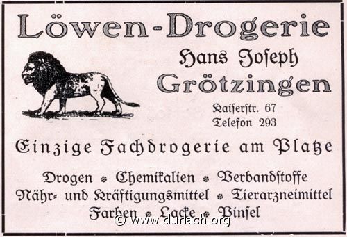 Drogerie Hans Joseph 1926