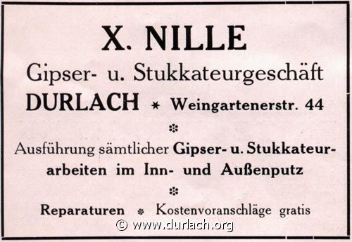 Gipser X. Nille 1926