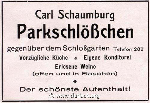 Wirtschaft Parkschlle 1926