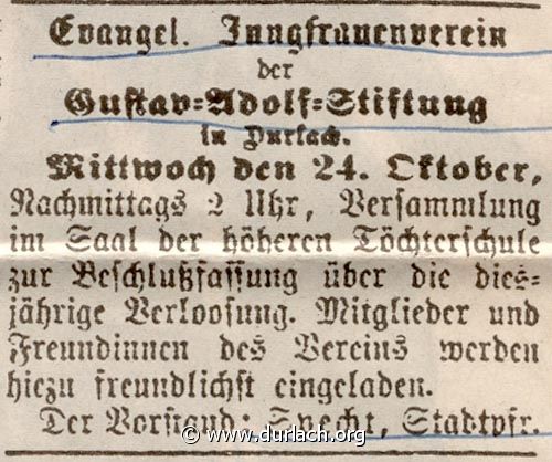 Evangelischer Jungfrauenverein 1894