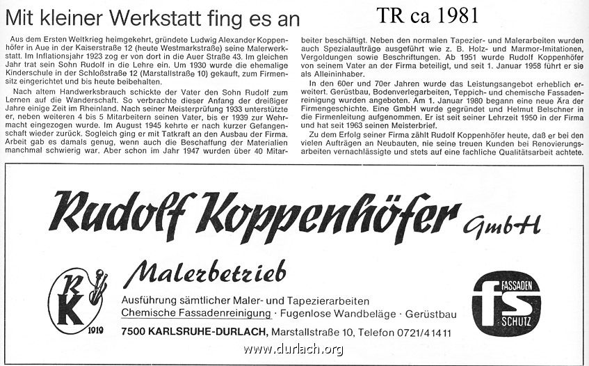 Malerbetrieb Rudolf Koppenhfer