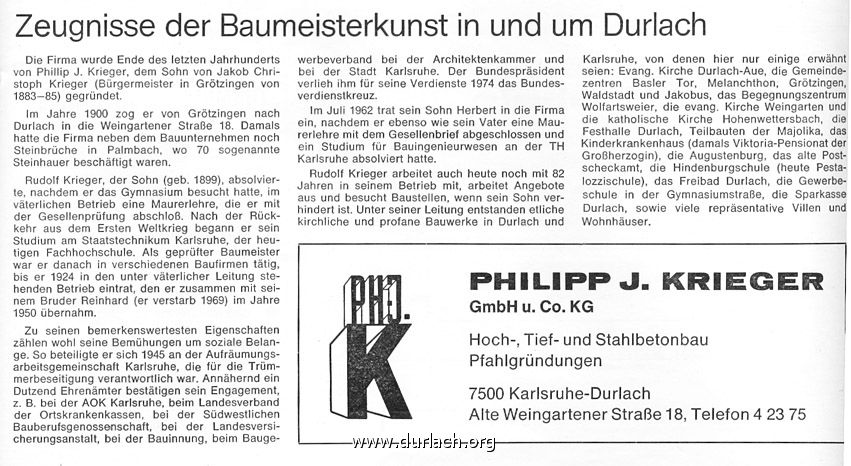 Baufirma Philipp J. Krieger