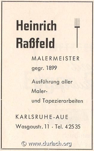 Maler Heinrich Rafeld 1962