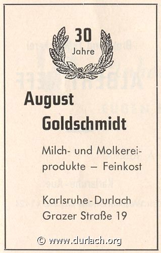 Milchladen August Goldschmidt 1962