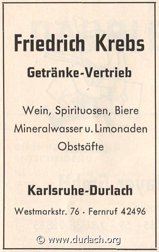 Getrnke Friedrich Krebs 1962