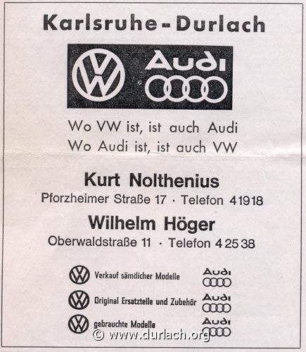 Autohaus Kurt Nolthenius 1976