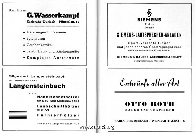 Werbung 1952