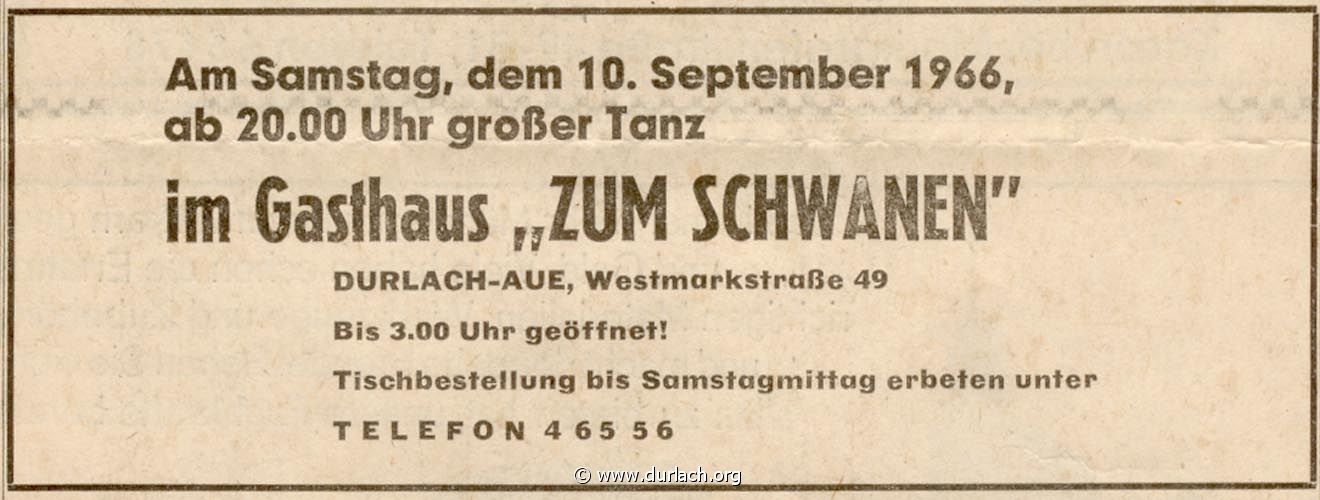 Wirtschft Zum Schwanen 1966