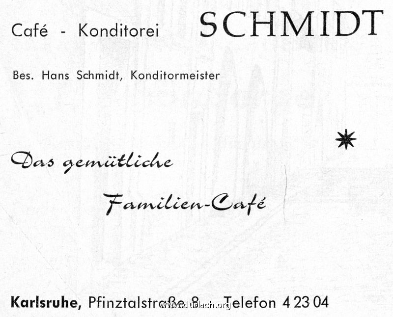 Cafe Kaffee Hans Schmidt