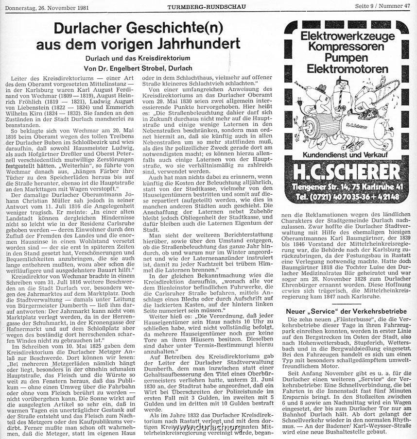 Durlacher Geschichten 2 Engelbert Strobel