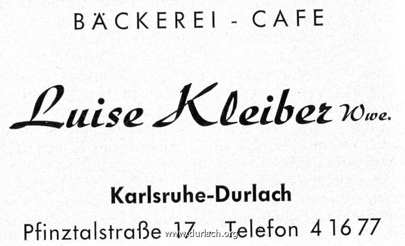 Cafe Kaffee Luise Kleiber