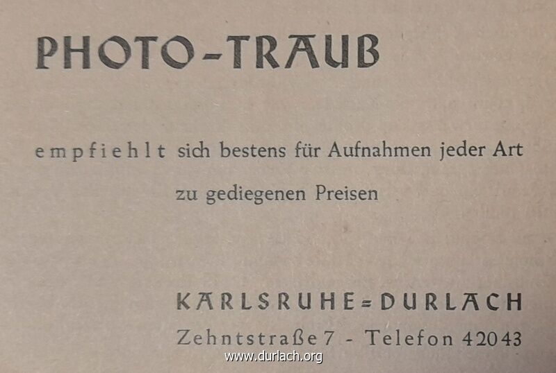 Photo-Traub Zehntstrae 7 v. 1955