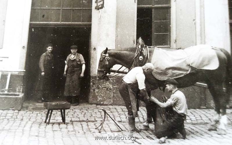 Schmiede Merzluft Saumarkt ca 1938