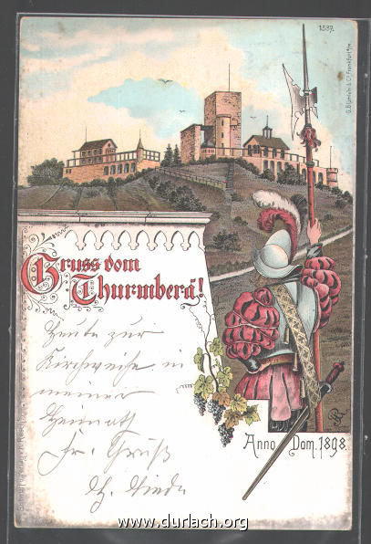 1908 - Gruss vom Turmberg