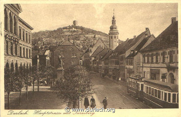 1930 - Hauptstrasse mit Turmberg