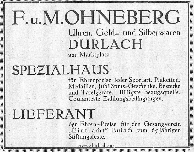F. u. M. Ohneberg