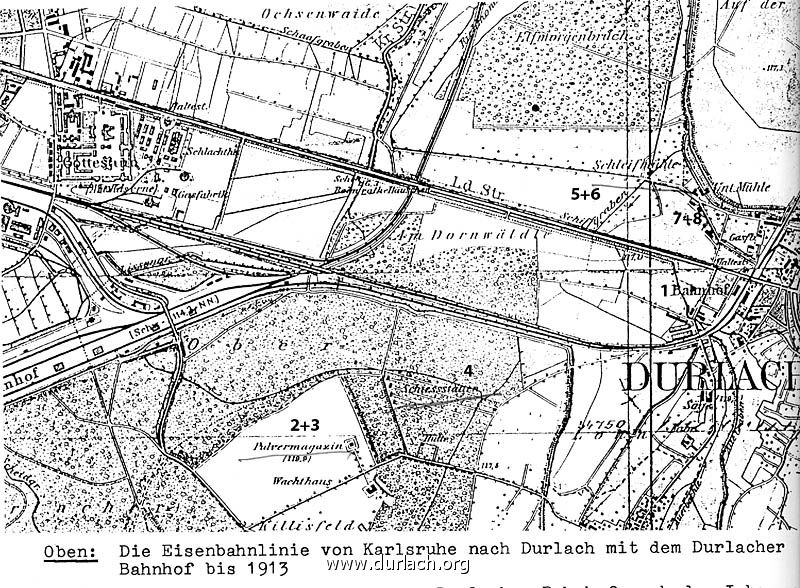 Alte Eisenbahnlinie vor 1913