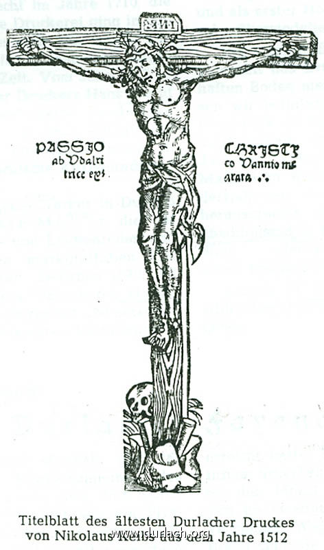 ltester Druck Durlach 1512