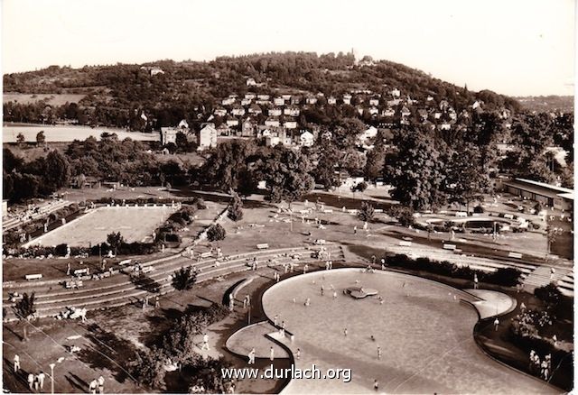 "Neues" Freibad Durlach, etwa 60er Jahre