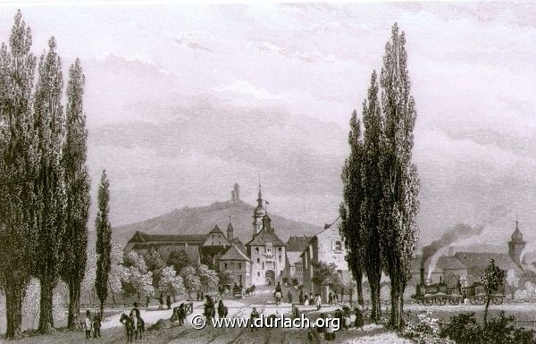 Durlach, Blick von der Durlacher Allee