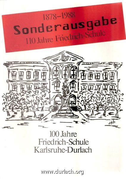 Friedrichschule Festschrift 110 Jahre 1988