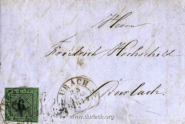 1857 - Friedrich Hochschild Durlach
