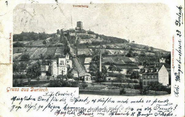 Gruss aus Durlach - Turmberg