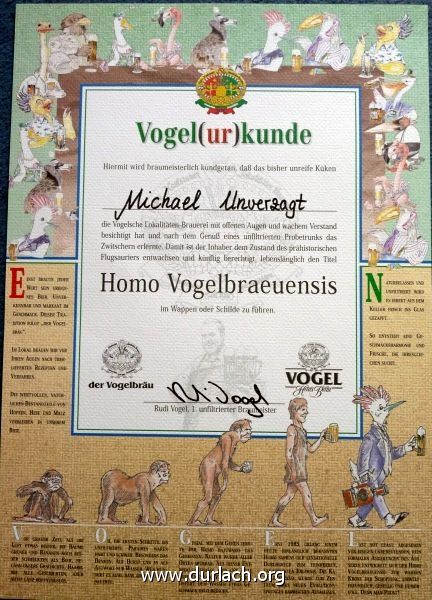 Vogelurkunde